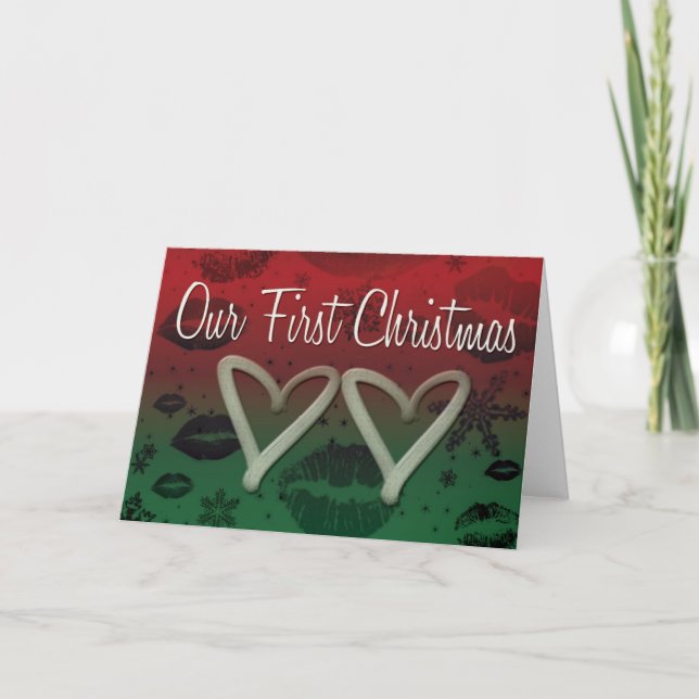 Cartes Pour Fêtes Annuelles Notre Premier Noël (Devant)