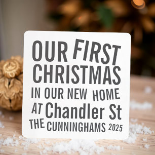 Cartes Pour Fêtes Annuelles Notre premier Noël dans notre nouvelle maison Mode