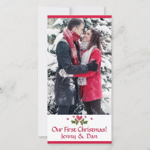 Cartes Pour Fêtes Annuelles Notre premier Noël - Photo - Vacances Appartement