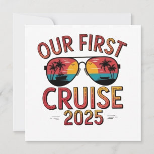 Cartes Pour Fêtes Annuelles Notre première croisière 2025 - Correspondance de 