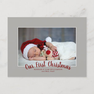 Cartes Pour Fêtes Annuelles Notre première photo de famille de Noël