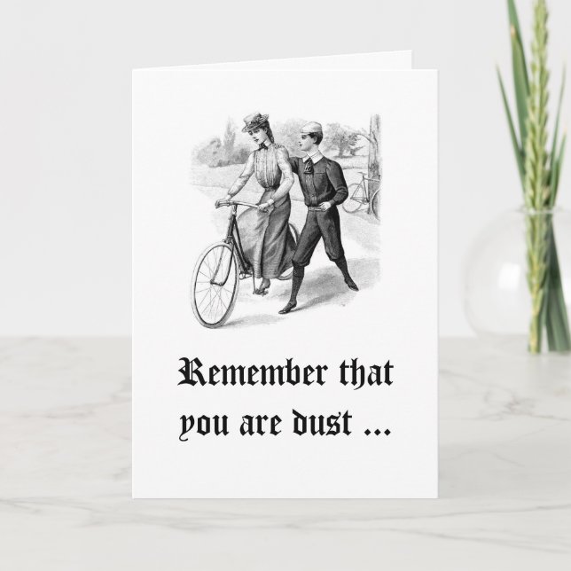 Cartes Pour Fêtes Annuelles N'oubliez pas que vous êtes poussière (Devant)
