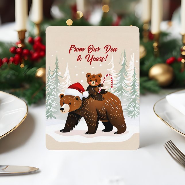 Cartes Pour Fêtes Annuelles Nounours adorables et message de fête (Créateur téléchargé)