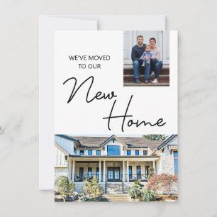 Cartes Pour Fêtes Annuelles Nous avons déménagé à notre nouvelle maison photo