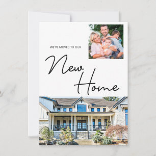 Cartes Pour Fêtes Annuelles Nous avons déménagé dans notre nouvelle maison Pho