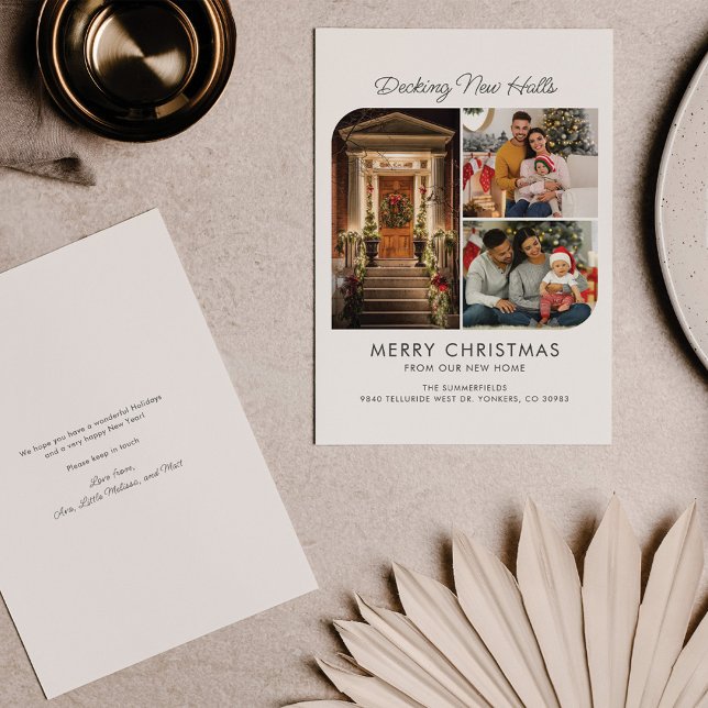 Cartes Pour Fêtes Annuelles Nous avons déménagé Decking Nouvelles Halls Noël D (Créateur téléchargé)