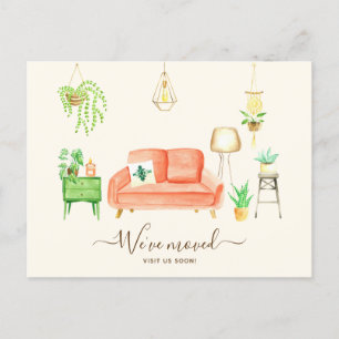 Cartes Pour Fêtes Annuelles Nous Avons Déménagé Nouvelle Adresse Cute Boho Int
