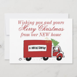 Cartes Pour Fêtes Annuelles Nous avons déplacé le changement d'adresse de Noël