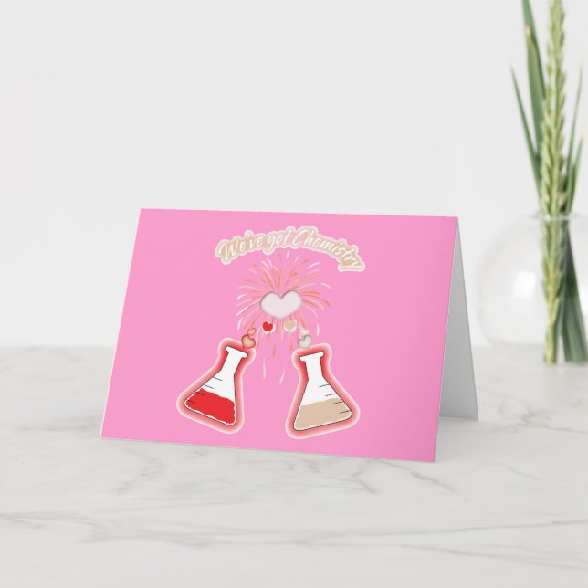 Cartes Pour Fêtes Annuelles Nous avons la chimie (Devant)
