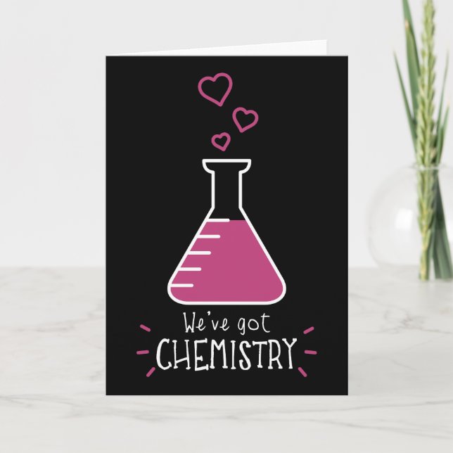 Cartes Pour Fêtes Annuelles Nous avons la chimie (Devant)