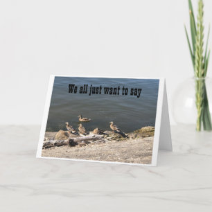 CARTES POUR FÊTES ANNUELLES NOUS DISONS *AVOIR UNE JOURNÉE BON THANKSGIVING*