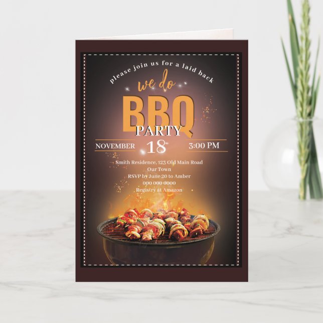 Cartes Pour Fêtes Annuelles Nous faisons la fête des fêtes du barbecue (Devant)