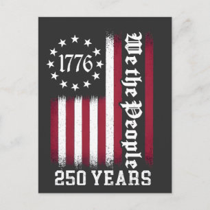 Cartes Pour Fêtes Annuelles Nous, le peuple, 250 ans d'anniversaire États-Unis
