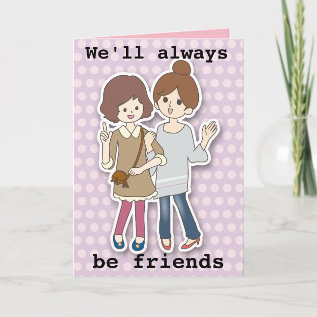 CARTES POUR FÊTES ANNUELLES NOUS SERONS TOUJOURS DES AMIS QUE VOUS CONNAISSEZ  (Devant)