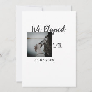 Cartes Pour Fêtes Annuelles Nous sommes partis en voyage de noces nom de la le