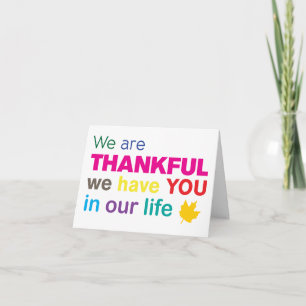 Cartes Pour Fêtes Annuelles Nous Sommes Remerciés - Salutations De Remerciemen