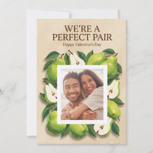 Cartes Pour Fêtes Annuelles Nous sommes un couple parfait Jolie poire Saint-