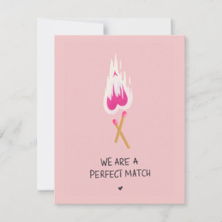 Cartes Pour Fêtes Annuelles Nous sommes un match parfait