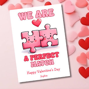 Cartes Pour Fêtes Annuelles Nous sommes un match parfait drôle rétro Valentine