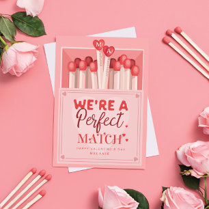Cartes Pour Fêtes Annuelles Nous sommes un match parfait Fun Valentin