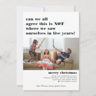 Cartes Pour Fêtes Annuelles Nous sommes vus en cinq ans Joyeux Noël