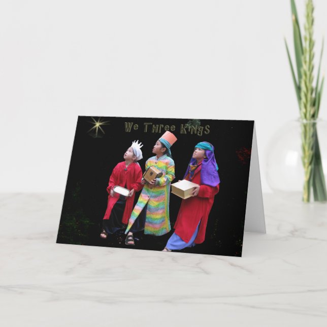 Cartes Pour Fêtes Annuelles Nous trois rois III (Devant)