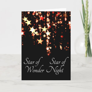 Cartes Pour Fêtes Annuelles Nous trois rois Noël Carol   Star of Wonder