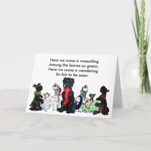 Cartes Pour Fêtes Annuelles Nous voici chanter…