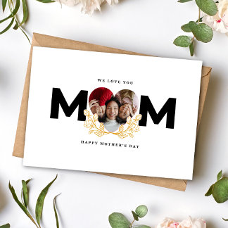 Cartes Pour Fêtes Annuelles Nous Vous Aimons Maman