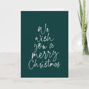 Cartes Pour Fêtes Annuelles Nous vous souhaitons joyeux Noël simple plaisir no