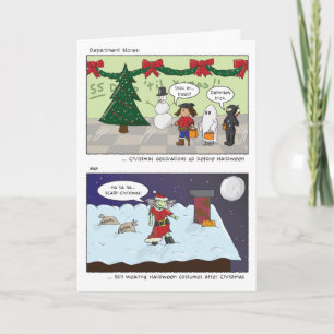 Cartes Pour Fêtes Annuelles Nous vous souhaitons Noël effrayant