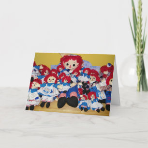 CARTES POUR FÊTES ANNUELLES "NOUS VOUS SOUHAITONS TOUS UN JOLI NOËL" RAGGEDYAN