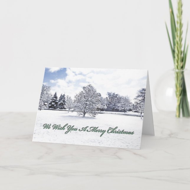CARTES POUR FÊTES ANNUELLES NOUS VOUS SOUHAITONS UN JOYEUX (Devant)