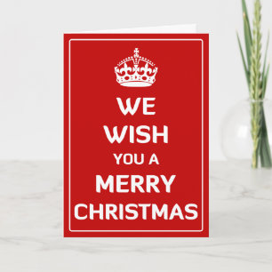 Cartes Pour Fêtes Annuelles Nous vous souhaitons un Joyeux Noël