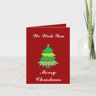 Cartes Pour Fêtes Annuelles Nous vous souhaitons un Joyeux Noël