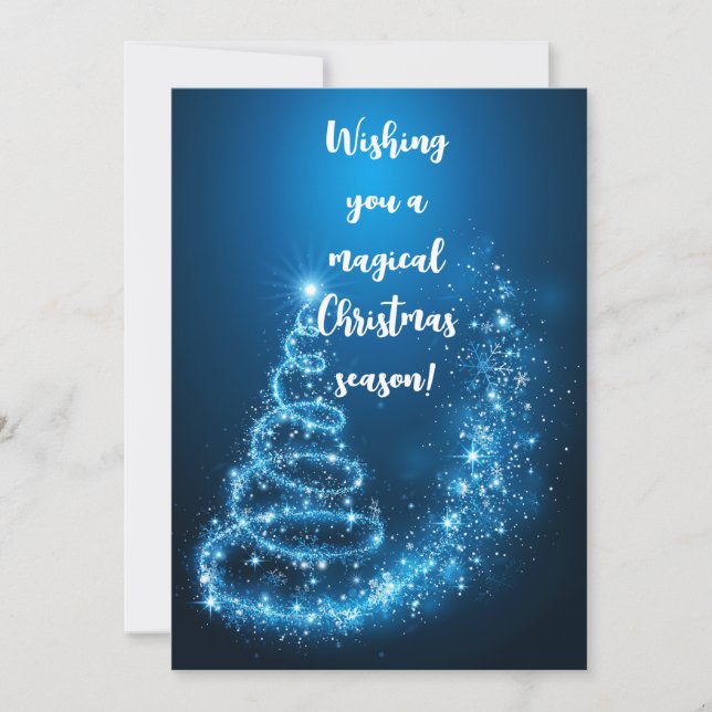 Cartes Pour Fêtes Annuelles Nous vous souhaitons une saison de Noël magique ! (Devant)