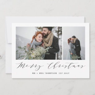 CARTES POUR FÊTES ANNUELLES NOUVEAUX DÉBUTS MERRY NOËL