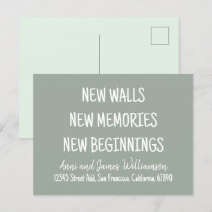 CARTES POUR FÊTES ANNUELLES NOUVEAUX MURS NOUVEAUX SOUVENIRS NOUVEAUX DÉBUTS D