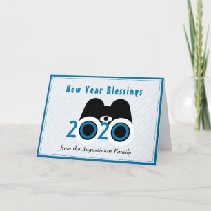 Cartes Pour Fêtes Annuelles NOUVEL AN 2020 Vision Customisée Nouvel An BLEU
