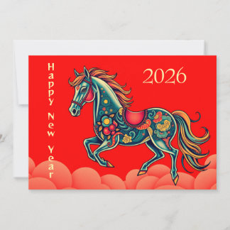 Cartes Pour Fêtes Annuelles Nouvel an chinois 2026
