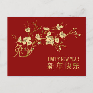 Cartes Pour Fêtes Annuelles Nouvel An chinois du lapin 2023