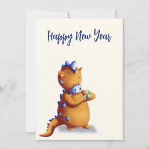 Cartes Pour Fêtes Annuelles Nouvel an chinois du mignon dragon