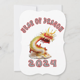 Cartes Pour Fêtes Annuelles Nouvel An Chinois Lunaire Du Dragon 2024