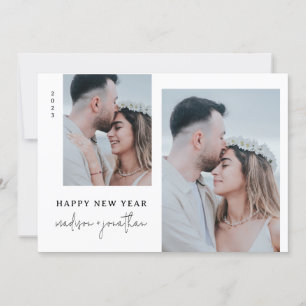 Cartes Pour Fêtes Annuelles Nouvel An classique avec photo