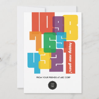 Cartes Pour Fêtes Annuelles Nouvel An coloré