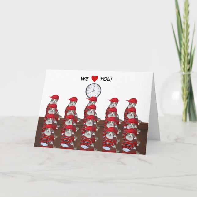 Cartes Pour Fêtes Annuelles Nouvel An, Des Visages Fraîches ! (Devant)