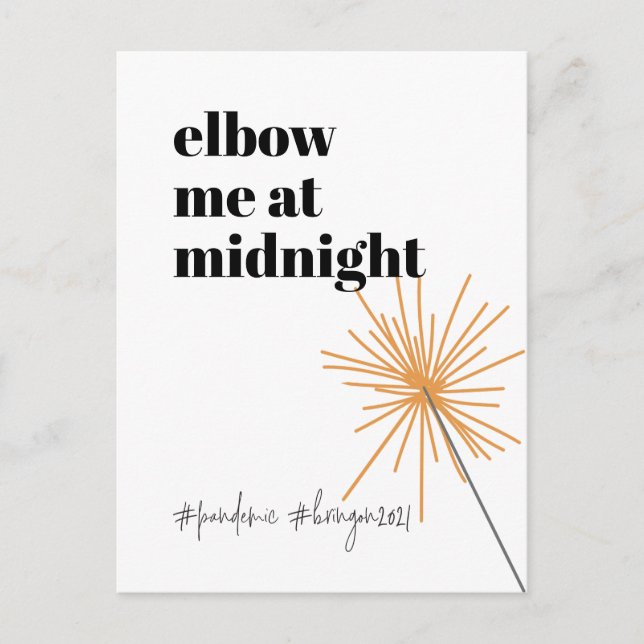 Cartes Pour Fêtes Annuelles Nouvel an Distant socialement 2020 Do-Over Humour  (Devant)