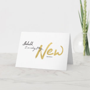 Cartes Pour Fêtes Annuelles Nouvel An, Écriture - Je fais tout nouveau
