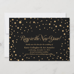 Cartes Pour Fêtes Annuelles Nouvel An Eve Enregistrer la date Annonce