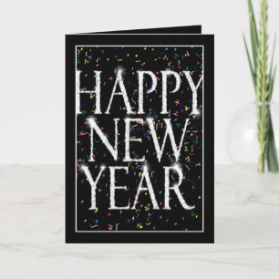 Cartes Pour Fêtes Annuelles Nouvel An flamboyant